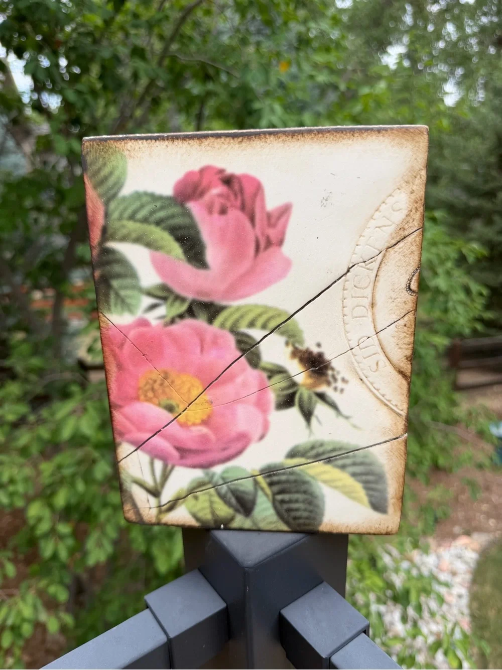 Sid Dickens T-171 “Rose Pompadour” Memory Block – Retired Wall Tile